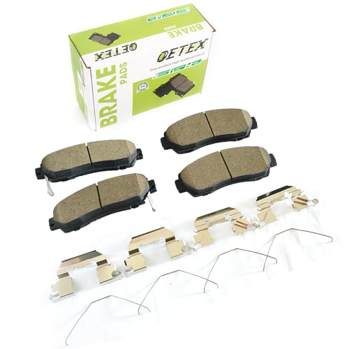 Front Ceramic Brake Pads Compatible with Honda Odyssey (2005-2017), CR-V (2007-2016), Pilot, Crosstour MDX, RDX - Quiet Stop - Replaces D1521 - size: D1521