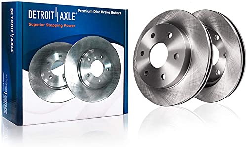 Detroit Axle - Rear Disc Rotors + Left Brake Caliper Replacement - size: 3BR3700443/kit