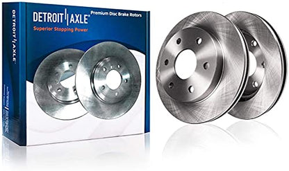 Detroit Axle - Rear Disc Rotors + Left Brake Caliper Replacement - size: 3BR3700443/kit