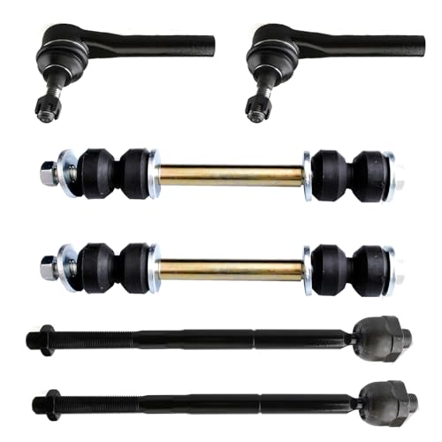 6PC Front Sway Bar & Tie Rods FITS for GMC Yukon 15-19/ Sierra 1500 14-18 - size: K700432 EV800938 ES800948