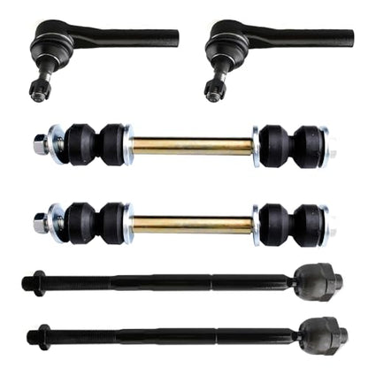 6PC Front Sway Bar & Tie Rods FITS for GMC Yukon 15-19/ Sierra 1500 14-18 - size: K700432 EV800938 ES800948