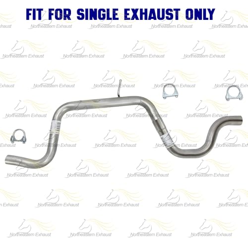 Exhaust Resonator, Intermediate Pipe & Muffler Kit Compatible with Pontiac Grand Prix 2005-2008 3.8L | Stainless Steel | Northeastern Exhaust | Includes Clamps, Gasket, Hangers and Bolt Kit