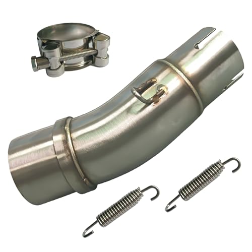 Motorcycle Exhaust Mid Pipe Compatible with Kawasaki & Ninja - size: 4PCS Exhaust Mid Pipe,Muffler Adapter