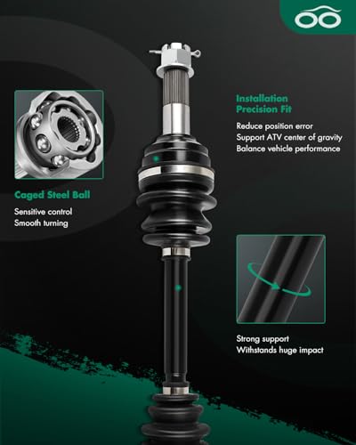 SCITOO Front CV Axle Shaft Assembly for Sportsman 300 400 2008-2010