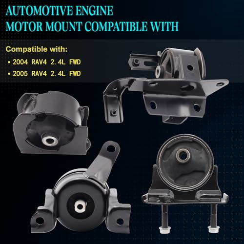 Motor Mount Kit for 2004-2005 RAV4 2.4L FWD Auto Trans - size: 2004-2005 RAV4 2.4L