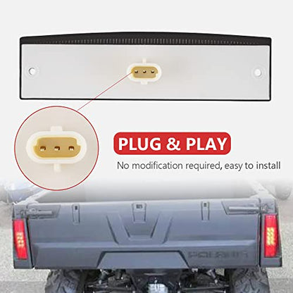 Ranger Rear Tail Light Compatible with Polaris Ranger 400 570 800 EFI MIDSIZE Red Replace OEM 2411450 (2pcs Smoke) - color: 2pcs Smoke