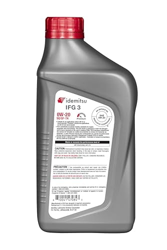 Idemitsu IFG3 0W-20 SP/GF-7A Full Synthetic Motor Oil – 1 Qt, Case of 12 - size: 1 Quart, style: 12 Pack