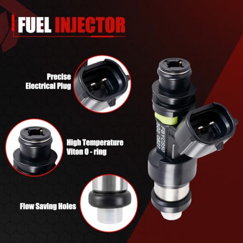 15710-66J00 Fuel Injector Set of 6 Compatible with 2006-2008 Suzuki 2.7L - color: QMP-I02F0129