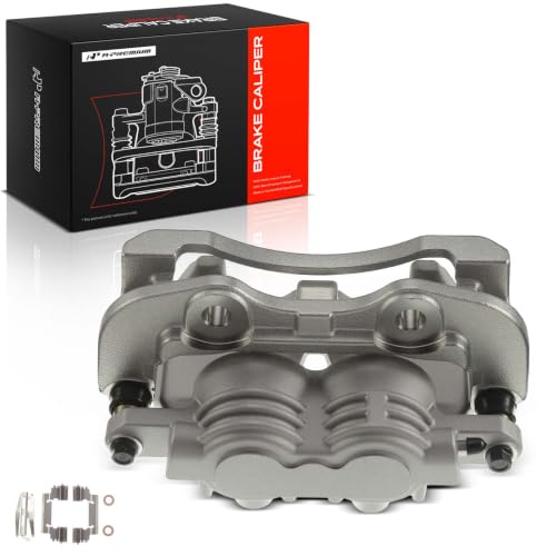 A-Premium Rear Left Driver Disc Brake Caliper with Bracket - style: Dual Piston Rear Left