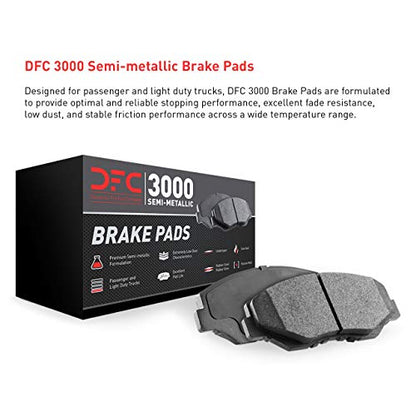 DFC Front 3000 Semi-Metallic Brake Pads| Fits 2003-2017 Honda Accord - style: 3000 Semi-Metallic Pads