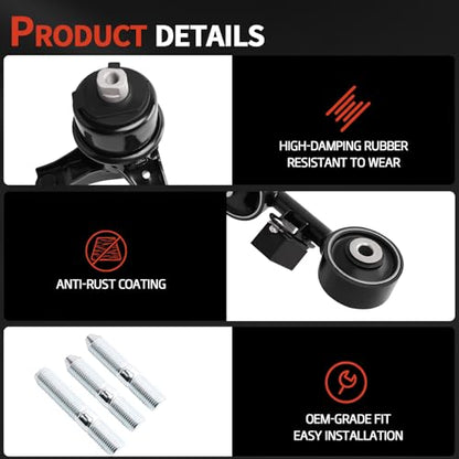 Engine Motor & Transmission Mount Kit Compatible with 2002-2006 Camry 2.4L - size: 2002-2006 Camry 2.4L 2004-2008 Solara