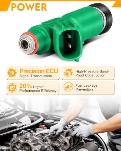 Fuel Injectors Fit for:-Toyota Prius 2001-2009, Echo 2001-2005 - size: 23250-21020(4)