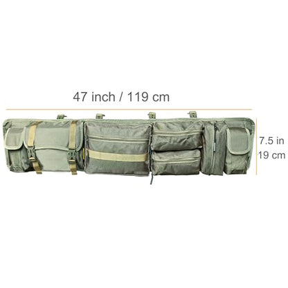 Larswon Heavy-Duty UTV Roll Cage Storage Bag Organizer - 7-Pocket Water Resistant Gear Bag Compatible with Polaris RZR, Can-Am, Honda Talon, Yamaha, ATV & Golf Carts Army Green - color: Army Green