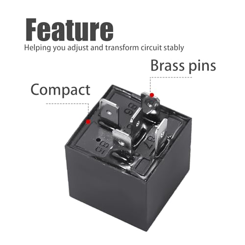 Hoypeyfiy 4PCS Power Trim and Tilt Relay 5 Pin 40A 12V Waterproof Car Relays 584416 586224 18-570 Replacement for Johnson Evinrude Outboard Marine Corp OMC；