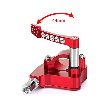 Universal 7/8" Handlebar Thumb Throttle,for Yamaha Banshee 350,Red - color: Silver