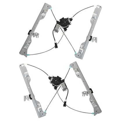 TRQ Front Power Window Regulator & Motor Assembly Set - style: WRA11694