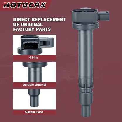 UF323 Ignition Coils & Spark Plugs Tune Up Kit, 4 Pack - size: UF323 & Spark Plugs