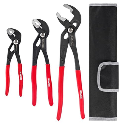 3piece Water Pump Pliers Set 8/10/12 inch Non-Slip Grip Pliers for Repairs Adjustable Plier Tool - size: 8/10/12 inch
