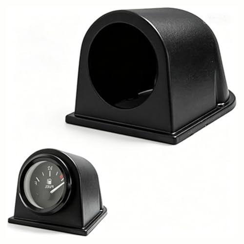 Universal Black 2" 52mm Triple 3 Hole Pillar Gauge Pod Holder, Automotive Housing Pods, ABS Plastic Auto Dash Mount Bracket, Dashboard Meter Cup Holder for Cars, Trucks (Single) - color: Single