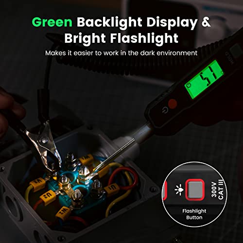 KAIWEETS Fuse Tester, Smart Automotive Test Light for Cars, 0.8-100V DC
