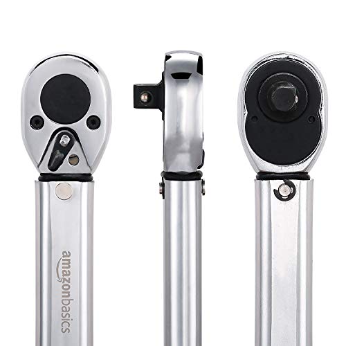 Amazon Basics 3/8-inch Drive Click Torque Wrench Ratchet, 15-80 ft.-lb, 20.4-108.5 Nm - size: 3/8-Inch, style: 15-80 ft.-lb