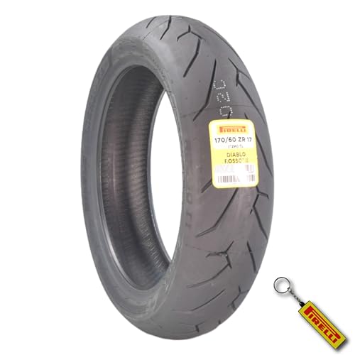 Pirelli Diablo Rosso II 170/60 ZR 17 M/C (72W) TL Rear Motorcycle Tire - size: 170/60ZR17
