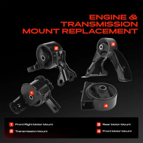 A-Premium Engine Motor Mount and Transmission Mount Kit, Set of 4