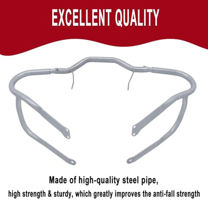 Worldmotop Engine Guard Highway Crash Bar Protector Replacement for BMW R1200RT R 1200RT 2004-2013 (Front-Sliver) - size: Front-sliver