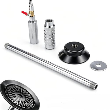Pneumatic Dent Puller, Pneumatic Suction Cup Dent Puller with 3 Suction Cups (3.2", 4.7", 6.1”), Car Dent Puller Kit, Auto Body Dent Repair Kit, 23.2” Length