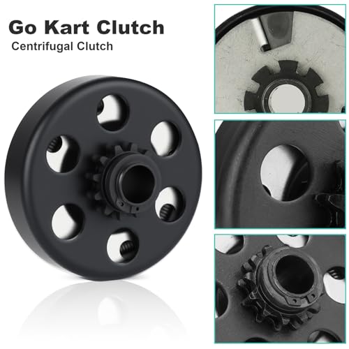 Go Kart Clutch 3/4 Bore 12T with #35 Chain, for Predator 212 Centrifugal Clutch Compatible with Honda GX160, GX200, GX140, GX120, GC160, GC190, Harbor Freight, Briggs and Stratton Tecumseh - size: 3/4" Bore 12T with Chain