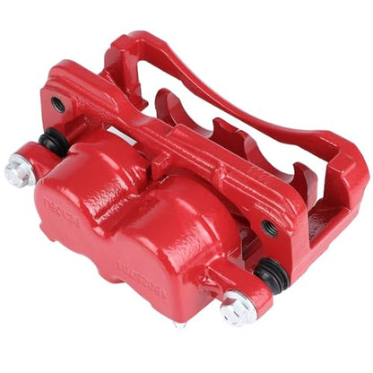 SCITOO Front Right/Rear Left Disc Brake Caliper With Bracket 18-B4728 Red - size: Front Passenger[18-B4728]