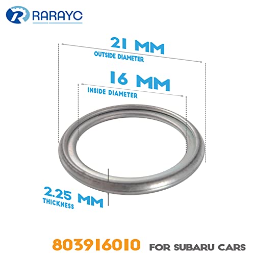 16Pcs Oil Drain Plug Gasket Crush Washer Replacement for Subaru 803916010