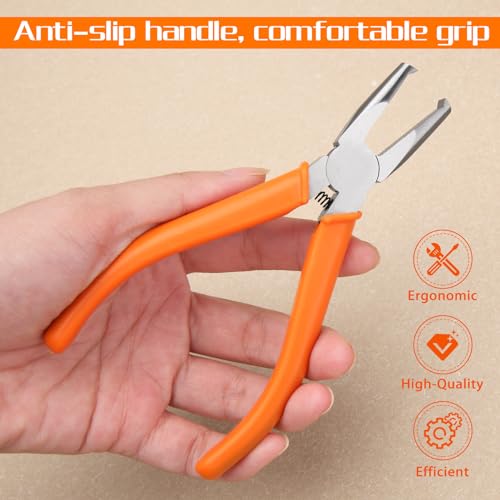 Transverse End Cutter SMT/SMD Chip Cutters Side Cutting Pliers 90 Degree Blade Front Angle Cutter with Extra Long Flat Nose Flush Cutters with 0.31 Inches Cutting Edge for Tight Places - style: 0.31"
