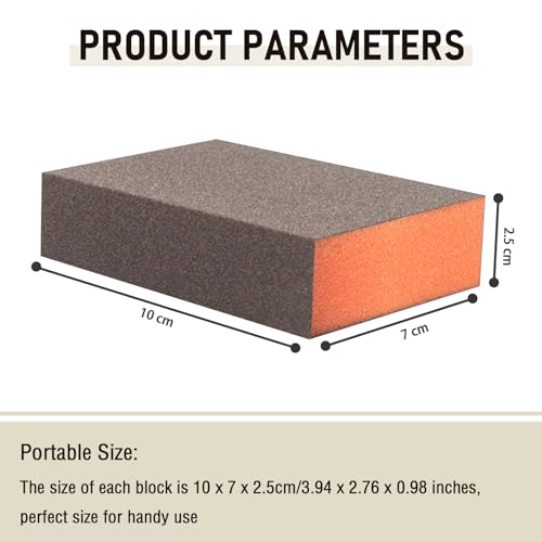 Sanding Sponge, 60 Grit Assortment Sanding Block - size: 60grit - 6pcs