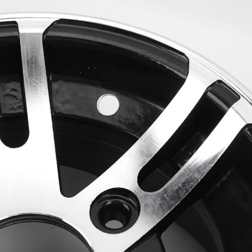 SIXRUN Aluminum Alloy ATV Wheel Rim, 10 Inch, Universal, Compatible with ATV, Go Kart, Cart, with High Strength and Chic Design (Front Wheel) - size: Front Wheel