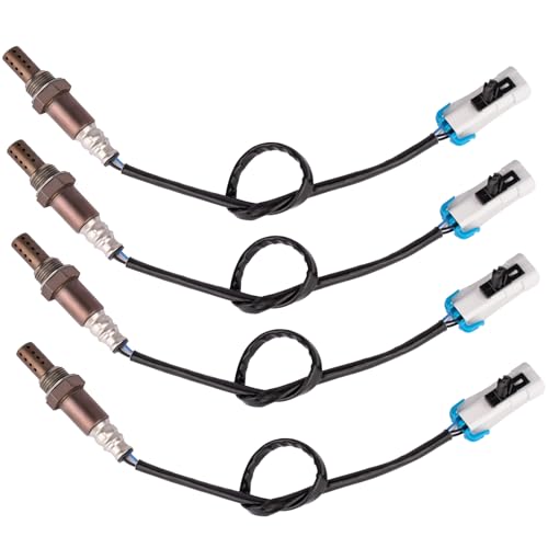 O2 Oxygen Sensor 4Pcs Compatible with Cadillac Escalade, Chevrolet Avalanche 1500 Silverado 1500 Suburban 1500, GMC Sierra 1500 Yukon XL 1500 Replaces# 234-4668, 15284, 21546