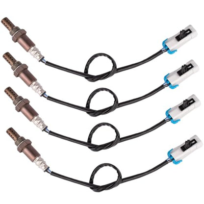 O2 Oxygen Sensor 4Pcs Compatible with Cadillac Escalade, Chevrolet Avalanche 1500 Silverado 1500 Suburban 1500, GMC Sierra 1500 Yukon XL 1500 Replaces# 234-4668, 15284, 21546