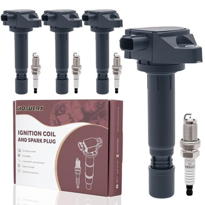 UF582 Ignition Coils & Iridium Spark Plug Set, 4 Pack - size: UF582 & Spark Plugs