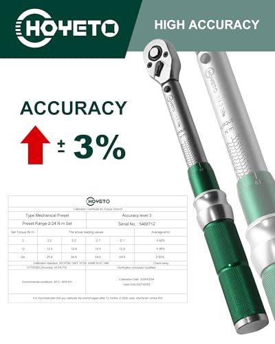 1/4" Drive 33Pcs Click Torque Wrench Set, 2-24 Nm - size: 1/4" 33PCS