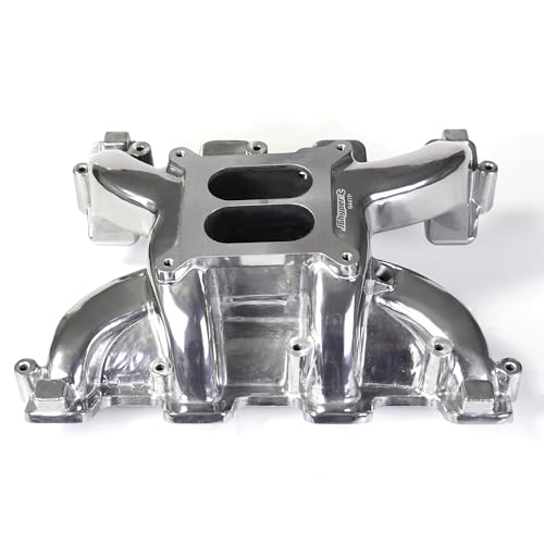 300-130 LS Cathedral Port Carb Intake Manifold for LS1 V8 Polished - size: LS1 LS2 LS6 Polished