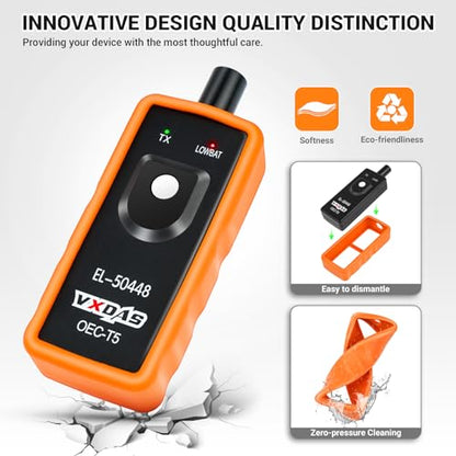 VXDAS EL-50448 TPMS Reset Tool for GM Tire Pressure Monitor Sensor TPMS Relearn Tool for Buick Chevy Cadillac GMC Series Vehicles 2026 Edition OEC T5