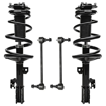 Detroit Axle - Front 4pc Struts Kit for Toyota Highlander - size: 4QS47073/Sway Kit