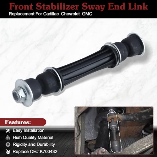 K700432 Front Sway Bar Link - Stop Clunking & Reduce SUV Body Roll - color: 2*K700432, size: Sway Bar Link