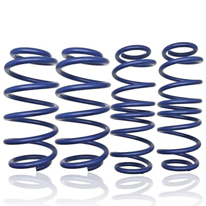 TH-AUDI/B8 1.5" Front & Rear Drop Lower Height Coil Blue Set of 4 | Fit for Audi A4 2009-2016 B8 | Lowering Sport Springs Kit
