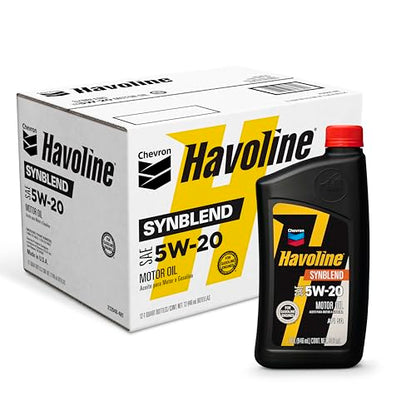 HAVOLINE (223393481-12PK 5W-20 Motor Oil - 1 qt. (Pack of 12) - size: 1 Quart (Pack of 12), style: 5W-20