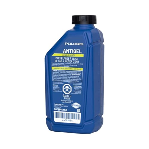 Polaris 1 Qt Antifreeze Coolant 50/50 Premix for Snowmobile - 2880514 - size: 1 Quart