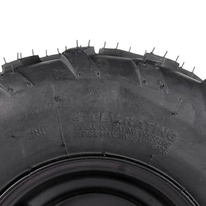 16x8-7 ATV Wheels, 3 lug 16x8-7 Tubeless Tires for Kazuma Quad ATV Go Kart UTV 125cc 150cc Off Road Tyres 3 Holes Rim set of 2
