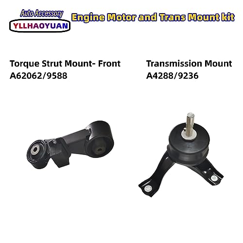 Yllhaoyuan Engine Mount Set of 4 Compatible with - size: 2010 2011 Camry 2.5L-Except Hybrid