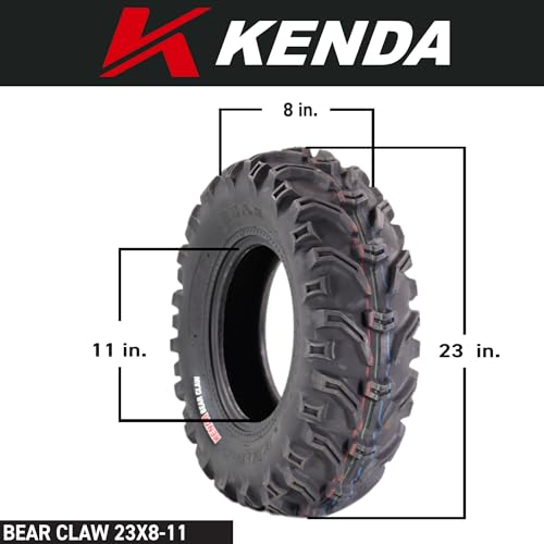 Kenda Bear Claw Front 23x8-11 & Rear 24x9-11 ATV, UTV, or SXS Tires - size: 23x8-11 & 24x9-11