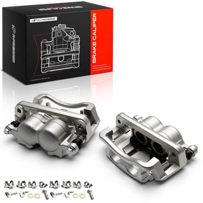 A-Premium Front Left and Right Side Disc Brake Caliper with Bracket - style: Front Driver and Passenger Side